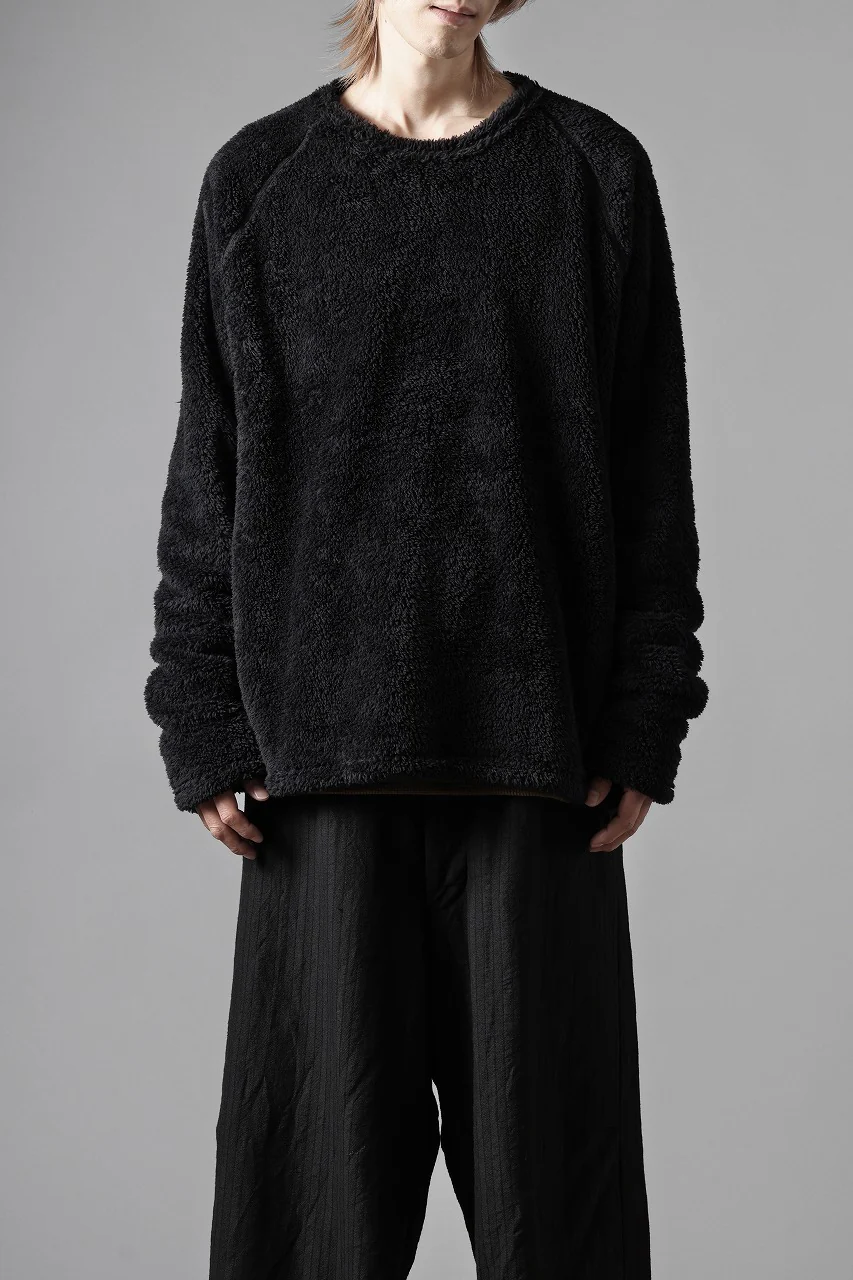 N/07 exclusive BOA FLEECE STRAIGHT TOP (BLACK) - Image 23