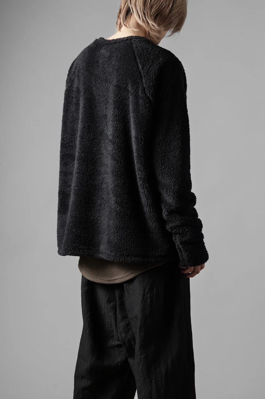 N/07 exclusive BOA FLEECE STRAIGHT TOP (BLACK) - Image 24