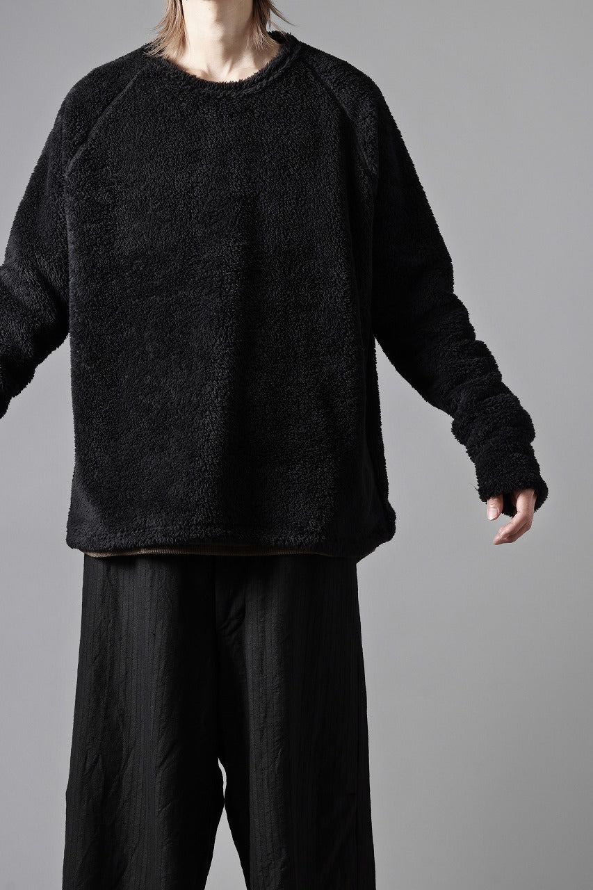 N/07 exclusive BOA FLEECE STRAIGHT TOP (BLACK) - Image 25