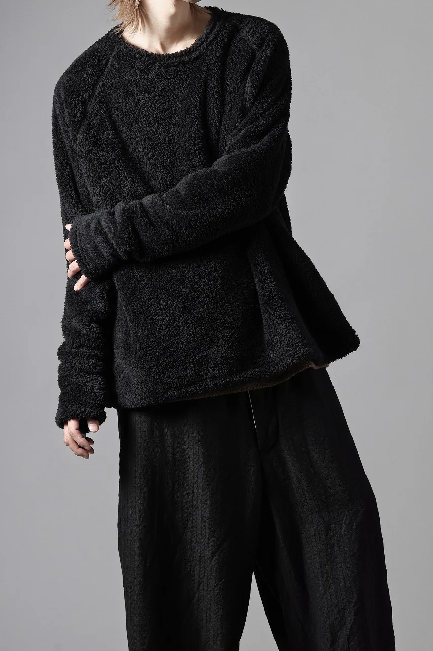 N/07 exclusive BOA FLEECE STRAIGHT TOP (BLACK) - Image 27