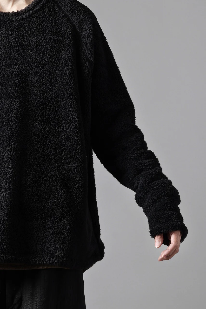 N/07 exclusive BOA FLEECE STRAIGHT TOP (BLACK) - Image 29