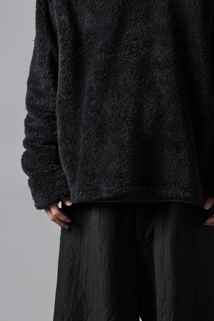 N/07 exclusive BOA FLEECE STRAIGHT TOP (BLACK) - Image 30