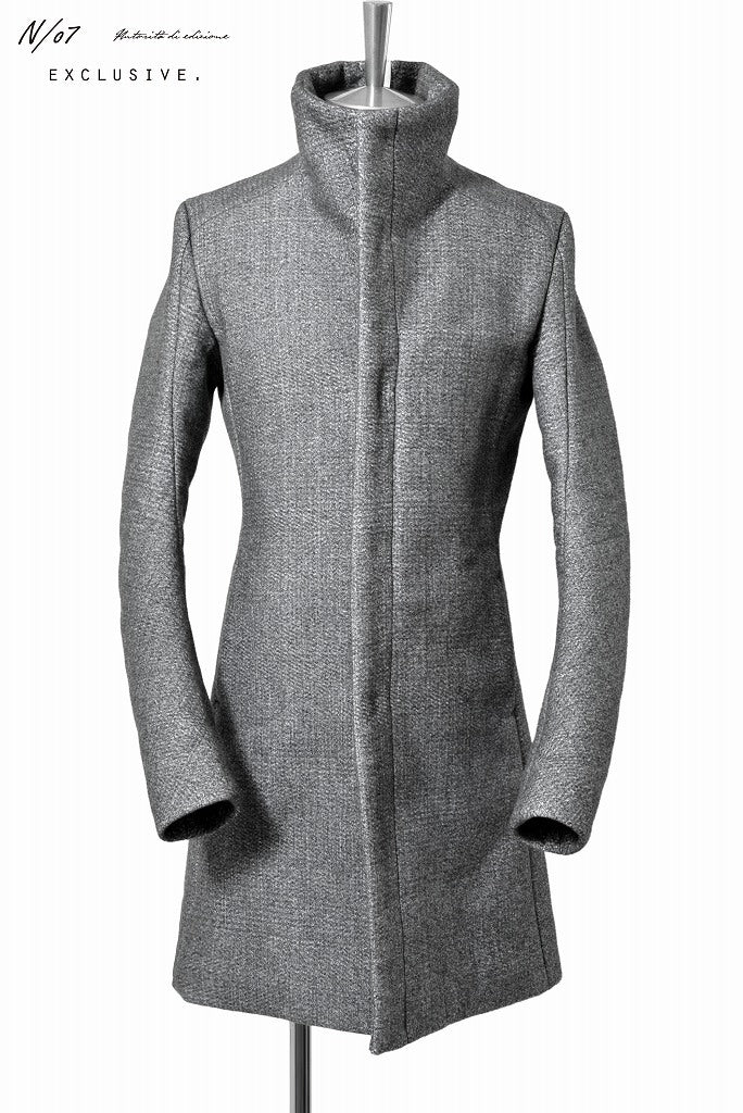 N/07 exclusive coat "Praecipua sectis neo" [three layer structure needlepunch | anatomy patterned] (ASPHALT GREY) - Image 3