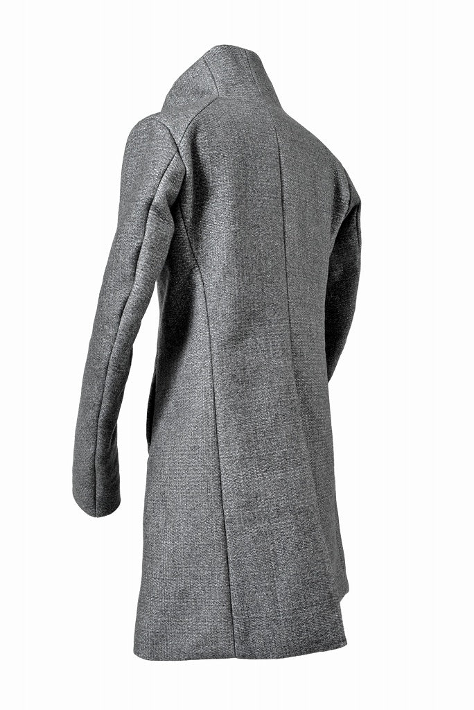 N/07 exclusive coat "Praecipua sectis neo" [three layer structure needlepunch | anatomy patterned] (ASPHALT GREY) - Image 5
