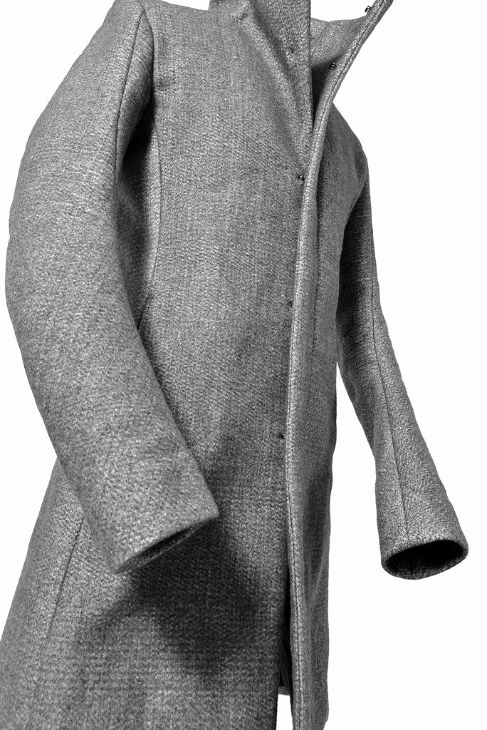 N/07 exclusive coat "Praecipua sectis neo" [three layer structure needlepunch | anatomy patterned] (ASPHALT GREY) - Image 7