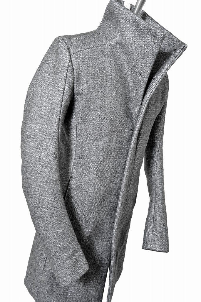 N/07 exclusive coat "Praecipua sectis neo" [three layer structure needlepunch | anatomy patterned] (ASPHALT GREY) - Image 8