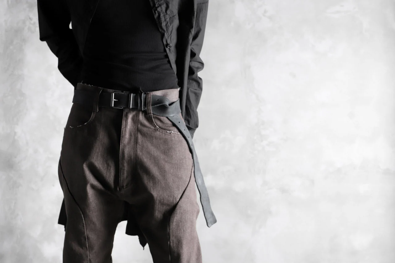 N/07 exclusive CONSTRUCTIVE FORMED SKINNY TROUSERS [ High Stretch Denim/Bio ] (KHAKI BROWN) - Image 30