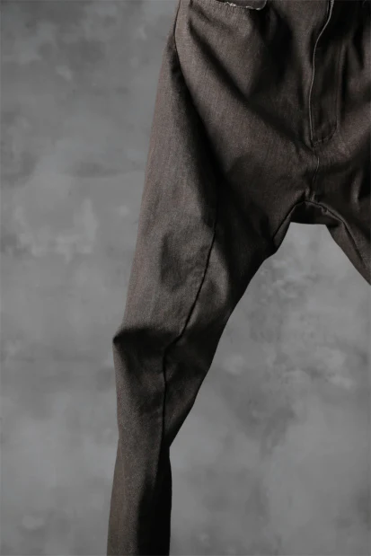 N/07 exclusive CONSTRUCTIVE FORMED SKINNY TROUSERS [ High Stretch Denim/Bio ] (KHAKI BROWN) - Image 8