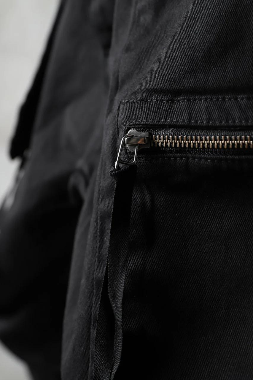 N/07 exclusive CONSTRUCTIVE LAYERED CARGO JODHPURS [ Stretch Weapon / Object Dye ] (BLACK) - Image 14