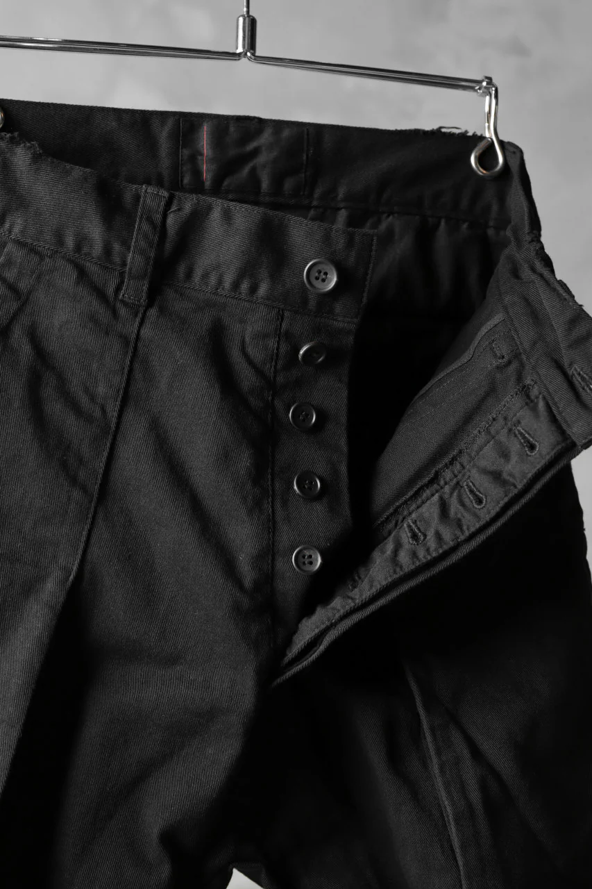 N/07 exclusive CONSTRUCTIVE LAYERED CARGO JODHPURS [ Stretch Weapon / Object Dye ] (BLACK) - Image 15