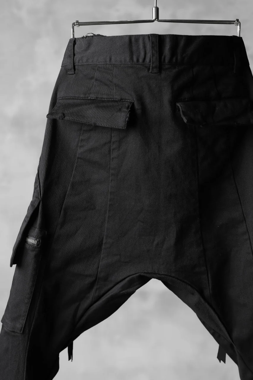 N/07 exclusive CONSTRUCTIVE LAYERED CARGO JODHPURS [ Stretch Weapon / Object Dye ] (BLACK) - Image 18