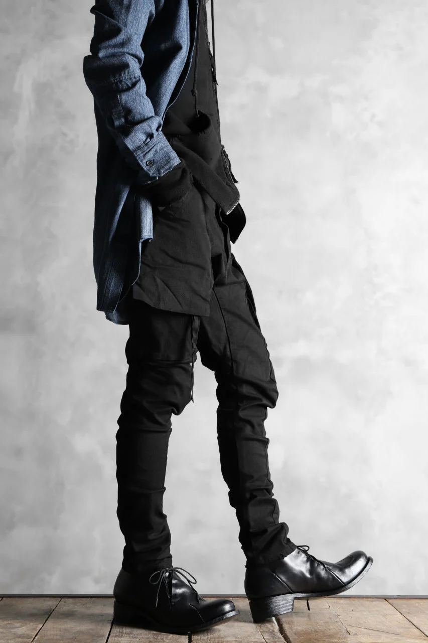 N/07 exclusive CONSTRUCTIVE LAYERED CARGO JODHPURS [ Stretch Weapon / Object Dye ] (BLACK) - Image 25