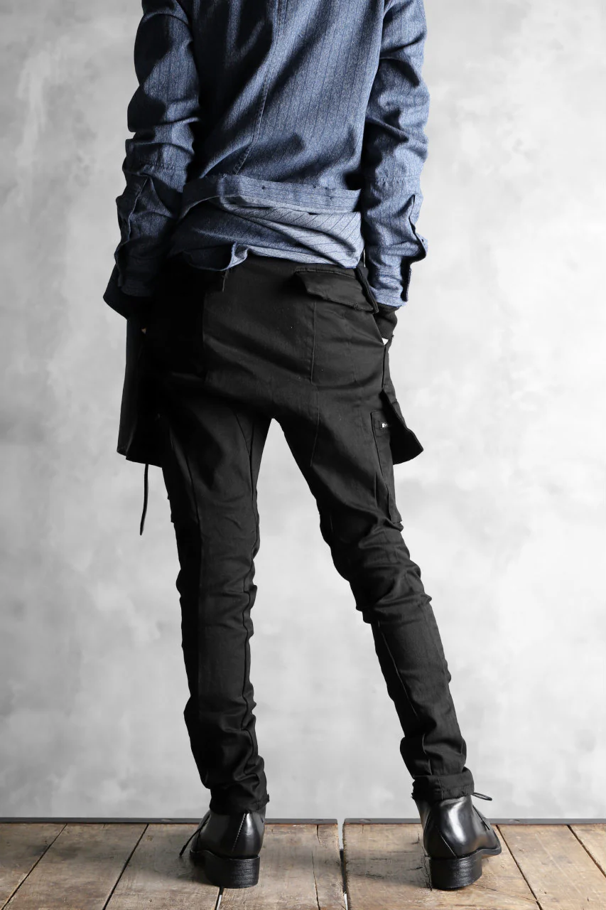 N/07 exclusive CONSTRUCTIVE LAYERED CARGO JODHPURS [ Stretch Weapon / Object Dye ] (BLACK) - Image 26