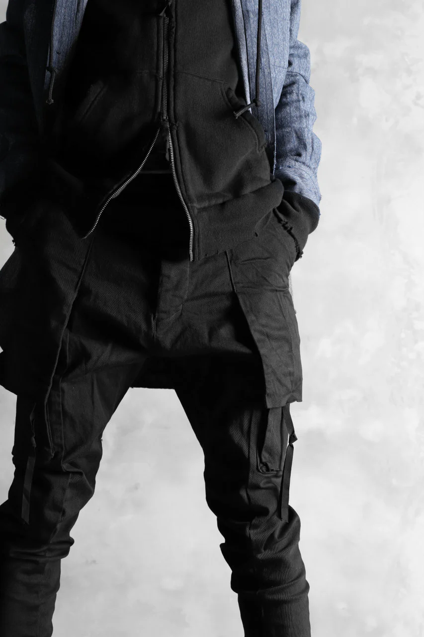 N/07 exclusive CONSTRUCTIVE LAYERED CARGO JODHPURS [ Stretch Weapon / Object Dye ] (BLACK) - Image 27