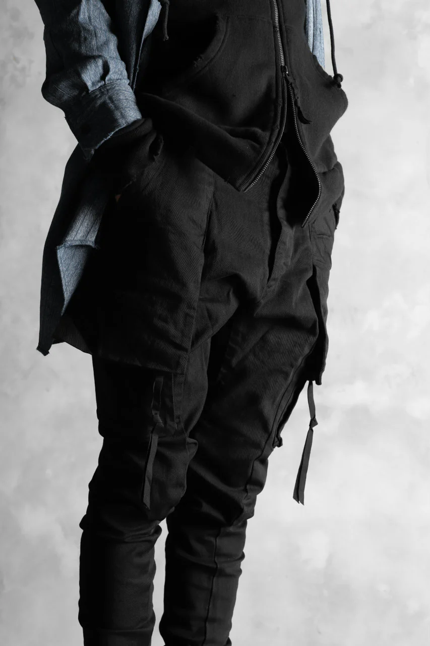 N/07 exclusive CONSTRUCTIVE LAYERED CARGO JODHPURS [ Stretch Weapon / Object Dye ] (BLACK) - Image 28