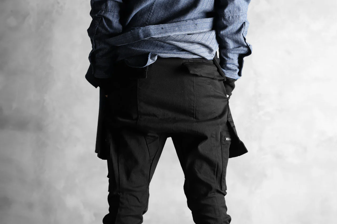 N/07 exclusive CONSTRUCTIVE LAYERED CARGO JODHPURS [ Stretch Weapon / Object Dye ] (BLACK) - Image 31