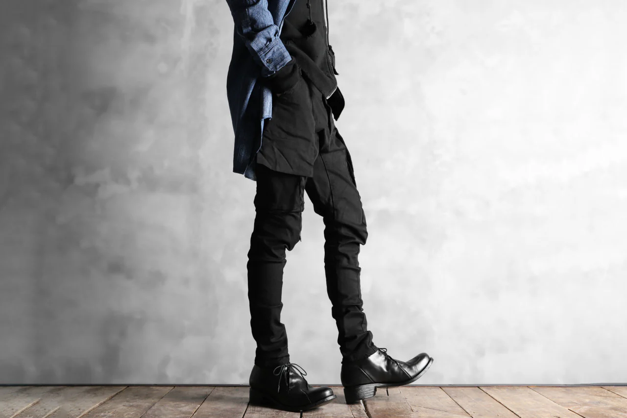 N/07 exclusive CONSTRUCTIVE LAYERED CARGO JODHPURS [ Stretch Weapon / Object Dye ] (BLACK) - Image 33