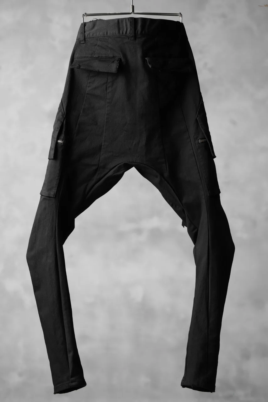 N/07 exclusive CONSTRUCTIVE LAYERED CARGO JODHPURS [ Stretch Weapon / Object Dye ] (BLACK) - Image 4
