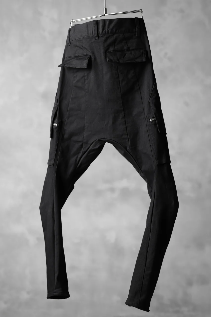 N/07 exclusive CONSTRUCTIVE LAYERED CARGO JODHPURS [ Stretch Weapon / Object Dye ] (BLACK) - Image 5
