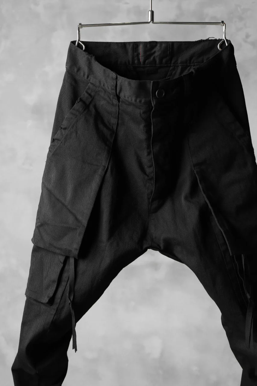 N/07 exclusive CONSTRUCTIVE LAYERED CARGO JODHPURS [ Stretch Weapon / Object Dye ] (BLACK) - Image 6