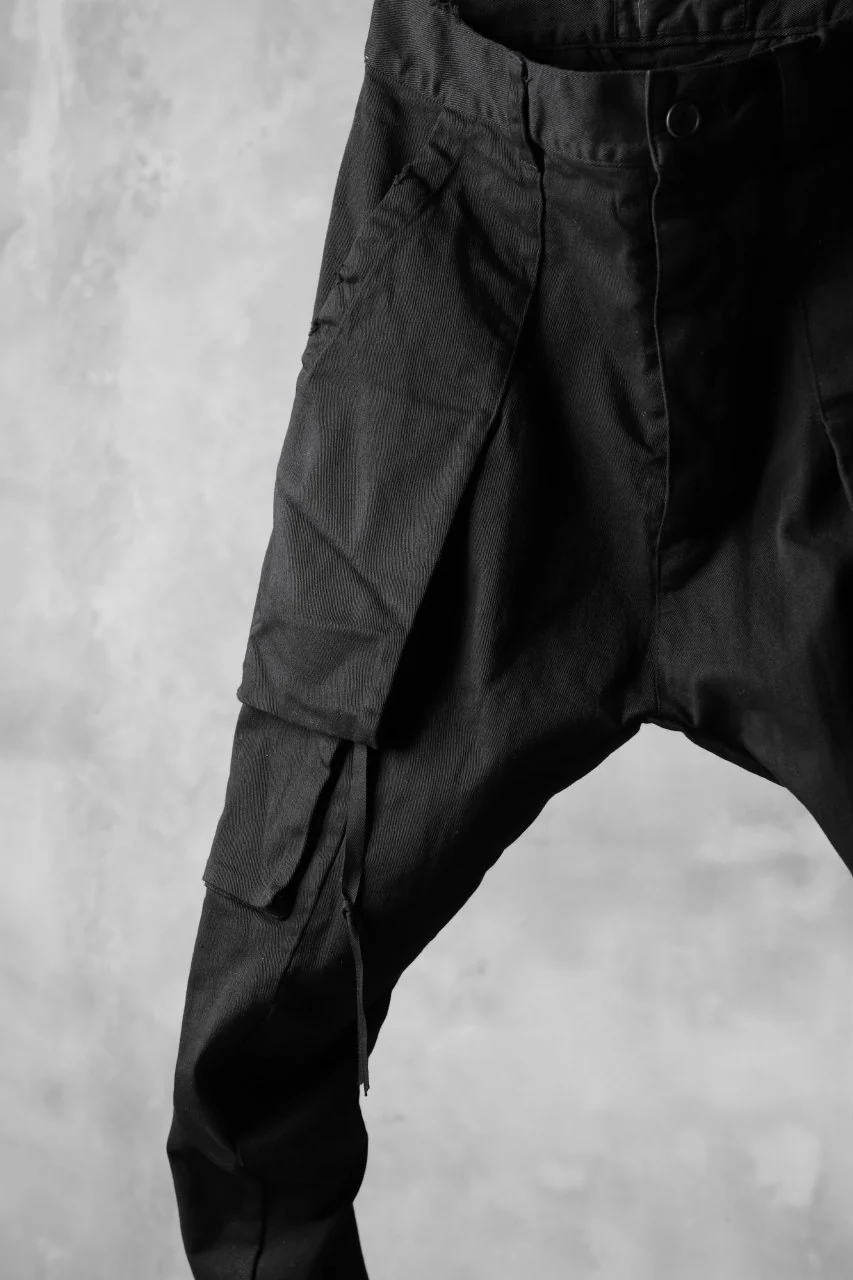 N/07 exclusive CONSTRUCTIVE LAYERED CARGO JODHPURS [ Stretch Weapon / Object Dye ] (BLACK) - Image 7