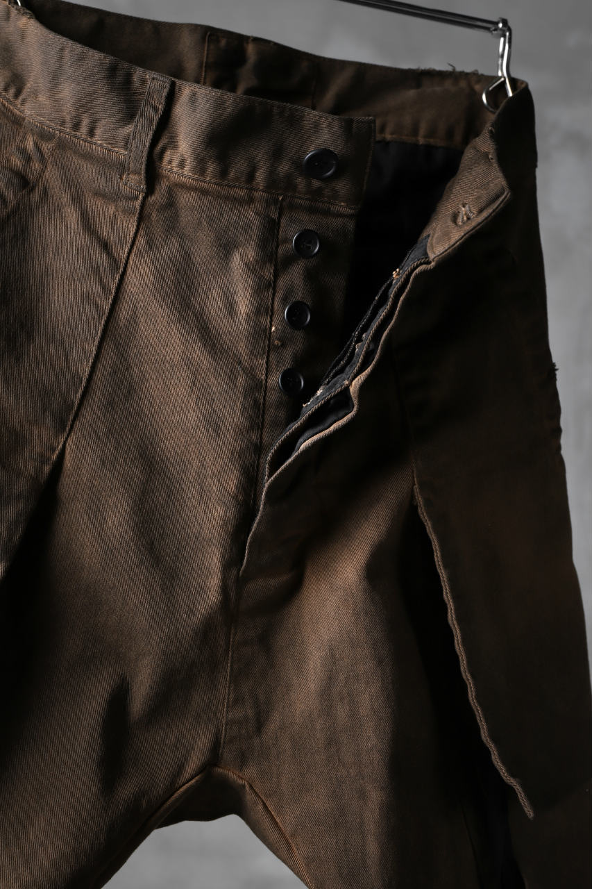 N/07 exclusive CONSTRUCTIVE LAYERED CARGO JODHPURS [ Stretch Weapon / Object Dye ] (D.BROWN(柿渋染+鉄媒染)) - Image 11