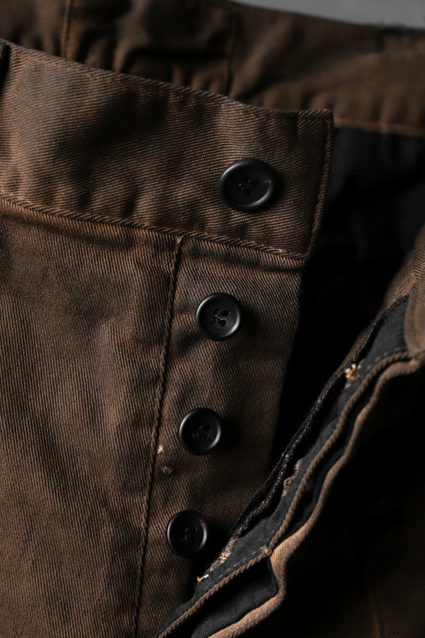 N/07 exclusive CONSTRUCTIVE LAYERED CARGO JODHPURS [ Stretch Weapon / Object Dye ] (D.BROWN(柿渋染+鉄媒染)) - Image 12