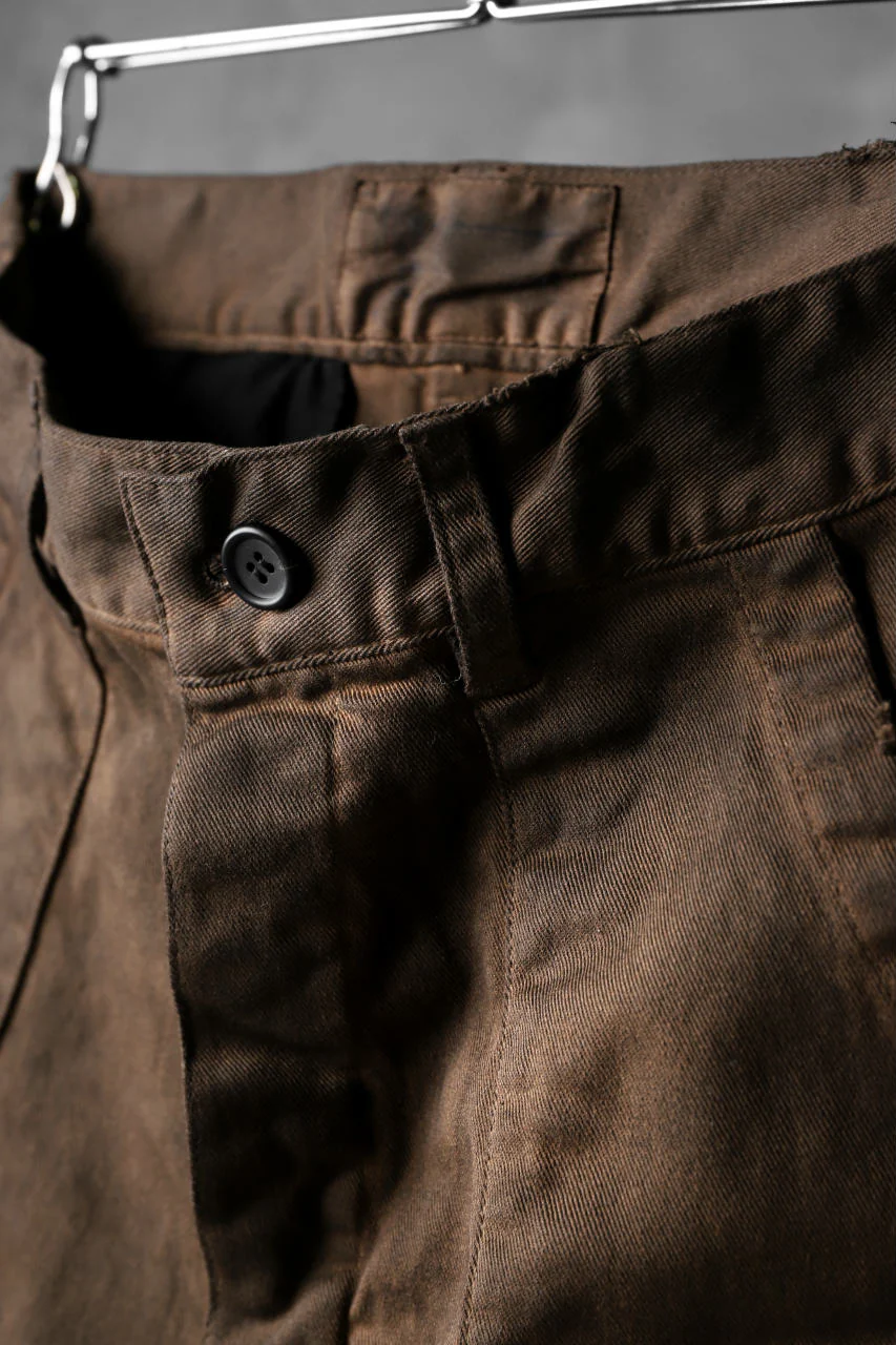 N/07 exclusive CONSTRUCTIVE LAYERED CARGO JODHPURS [ Stretch Weapon / Object Dye ] (D.BROWN(柿渋染+鉄媒染)) - Image 14
