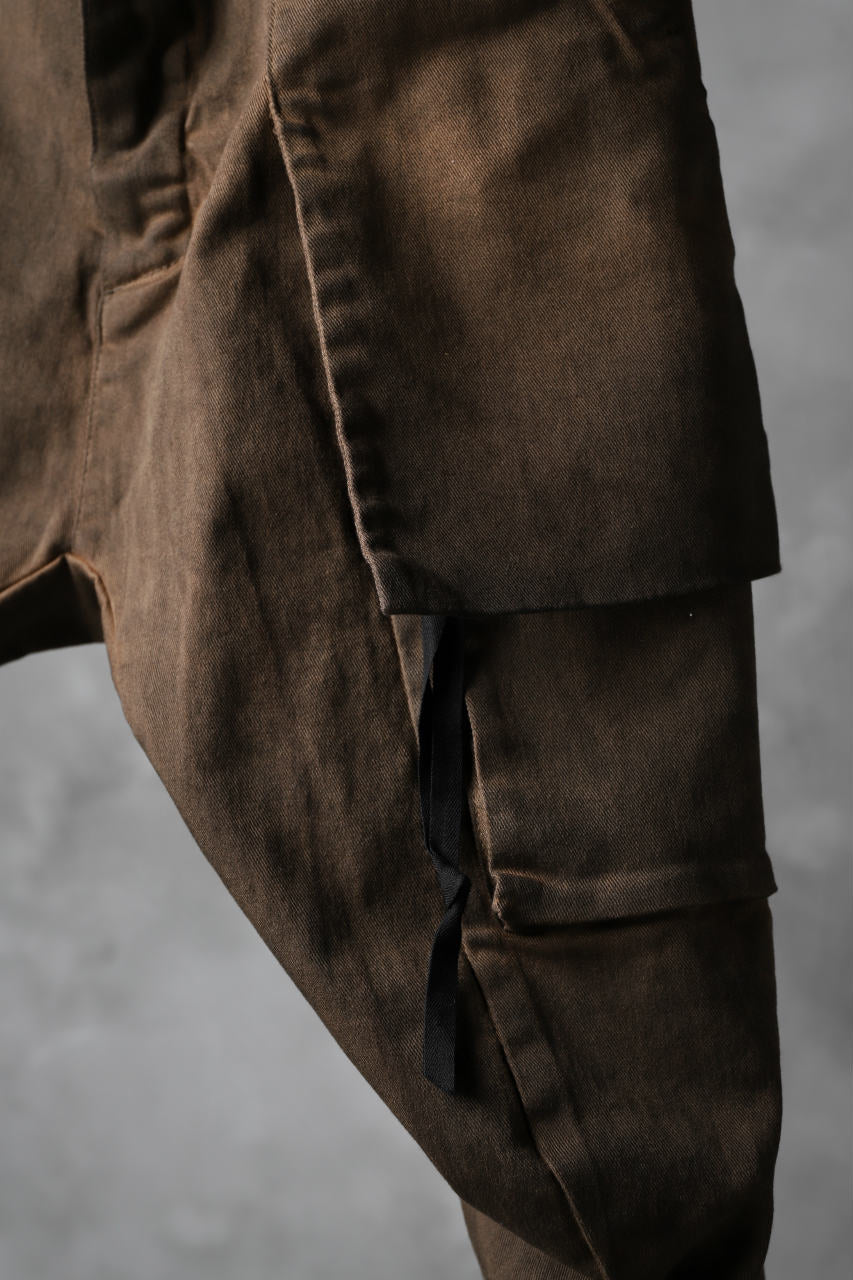 N/07 exclusive CONSTRUCTIVE LAYERED CARGO JODHPURS [ Stretch Weapon / Object Dye ] (D.BROWN(柿渋染+鉄媒染)) - Image 15