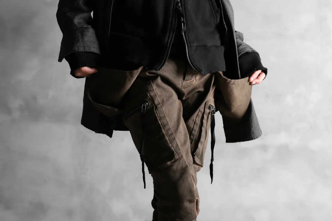 N/07 exclusive CONSTRUCTIVE LAYERED CARGO JODHPURS [ Stretch Weapon / Object Dye ] (D.BROWN(柿渋染+鉄媒染)) - Image 31