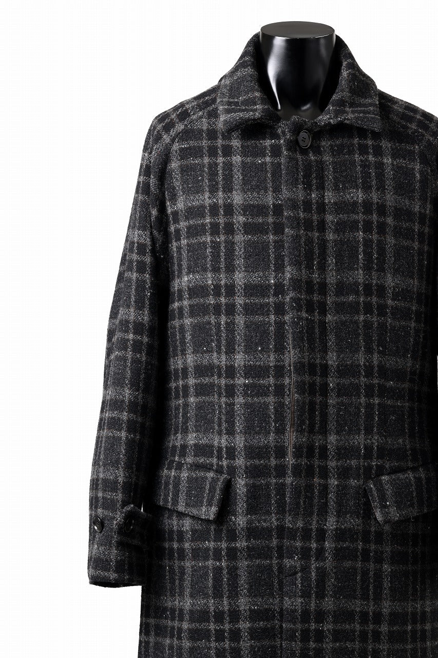 N/07 exclusive MAC COAT "外套" 格子縞 / SHETLAND WOOL TWEED (CHECK) - Image 16