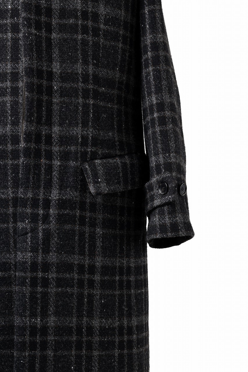 N/07 exclusive MAC COAT "外套" 格子縞 / SHETLAND WOOL TWEED (CHECK) - Image 19