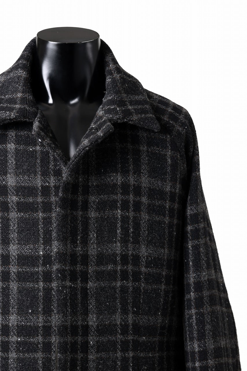 N/07 exclusive MAC COAT "外套" 格子縞 / SHETLAND WOOL TWEED (CHECK) - Image 23