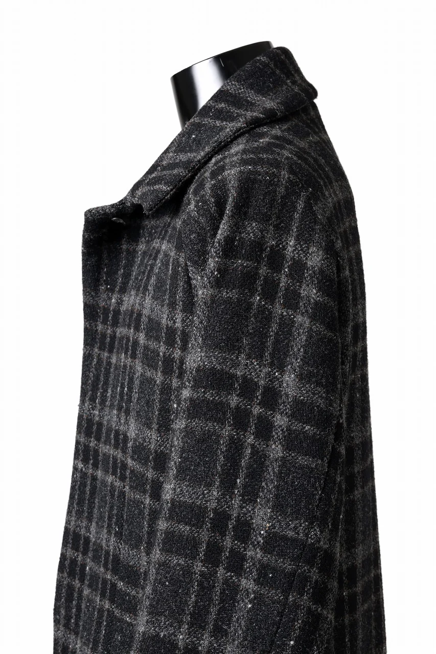 N/07 exclusive MAC COAT "外套" 格子縞 / SHETLAND WOOL TWEED (CHECK) - Image 24