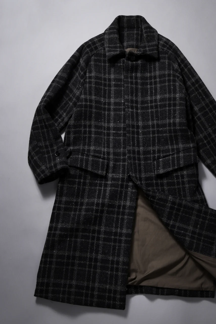 N/07 exclusive MAC COAT "外套" 格子縞 / SHETLAND WOOL TWEED (CHECK) - Image 28