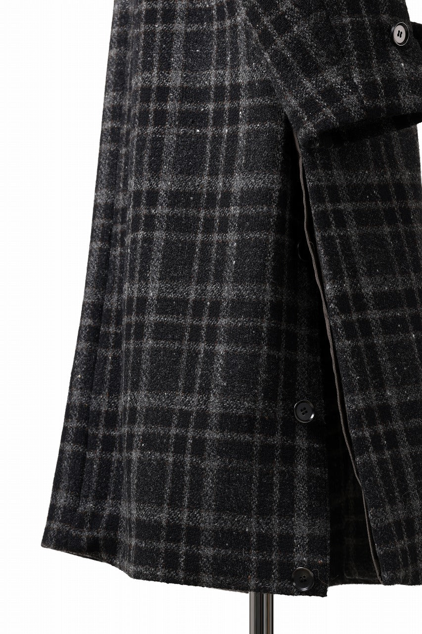 N/07 exclusive MAC COAT "外套" 格子縞 / SHETLAND WOOL TWEED (CHECK) - Image 31