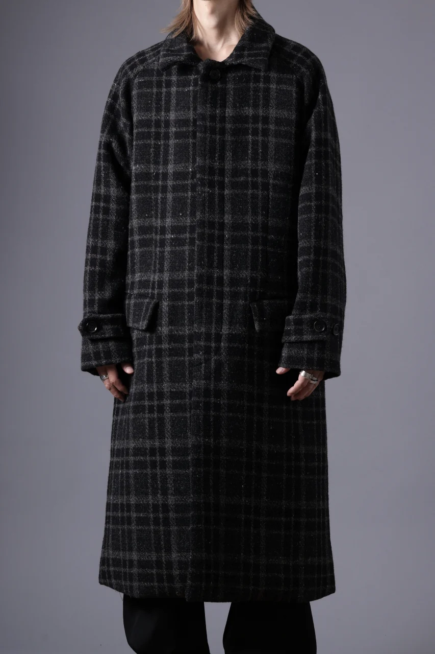 N/07 exclusive MAC COAT "外套" 格子縞 / SHETLAND WOOL TWEED (CHECK) - Image 40