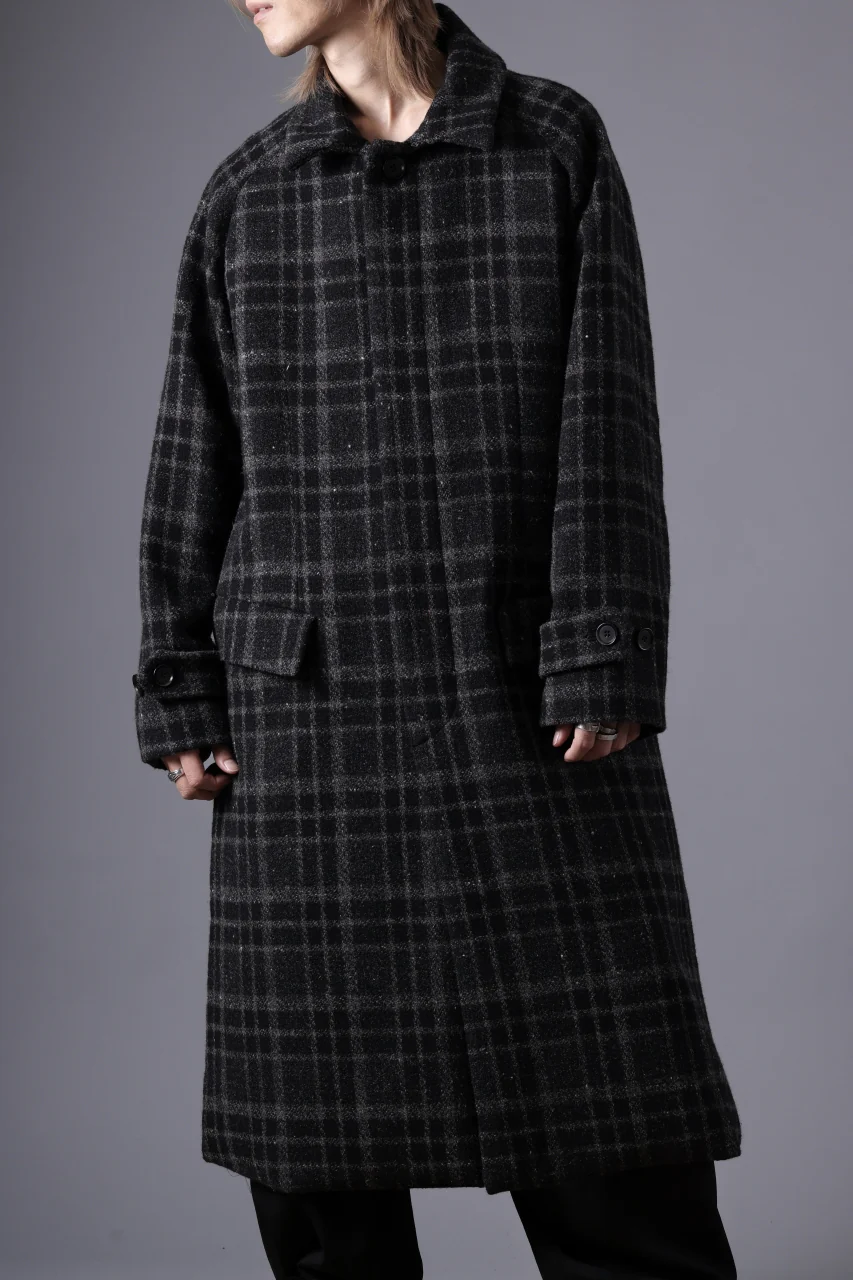 N/07 exclusive MAC COAT "外套" 格子縞 / SHETLAND WOOL TWEED (CHECK) - Image 43