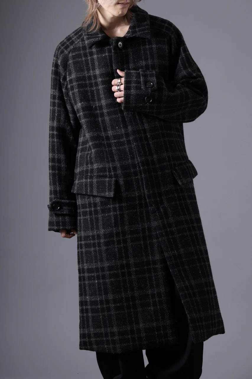 N/07 exclusive MAC COAT "外套" 格子縞 / SHETLAND WOOL TWEED (CHECK) - Image 44