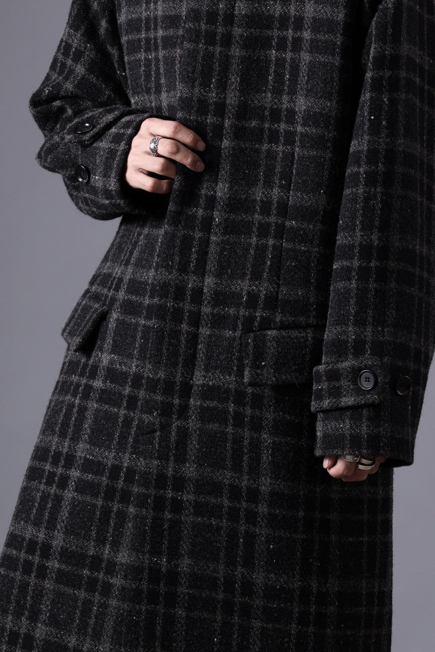N/07 exclusive MAC COAT "外套" 格子縞 / SHETLAND WOOL TWEED (CHECK) - Image 49