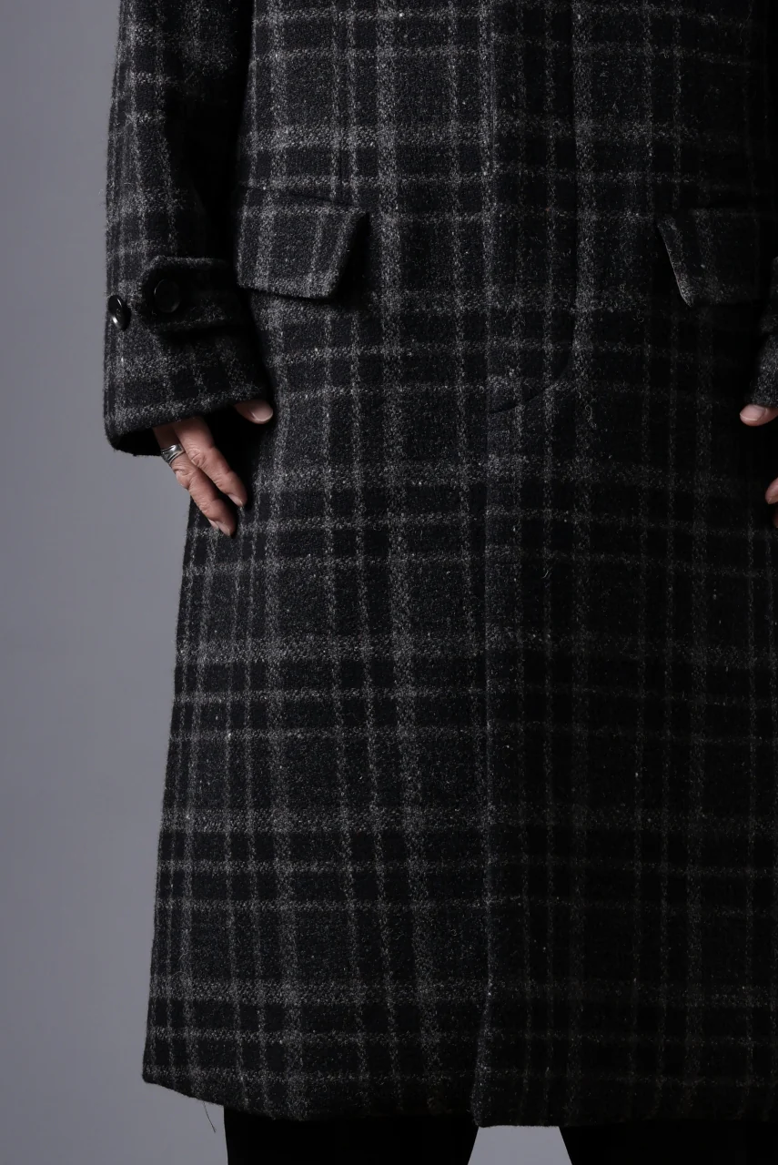 N/07 exclusive MAC COAT "外套" 格子縞 / SHETLAND WOOL TWEED (CHECK) - Image 51