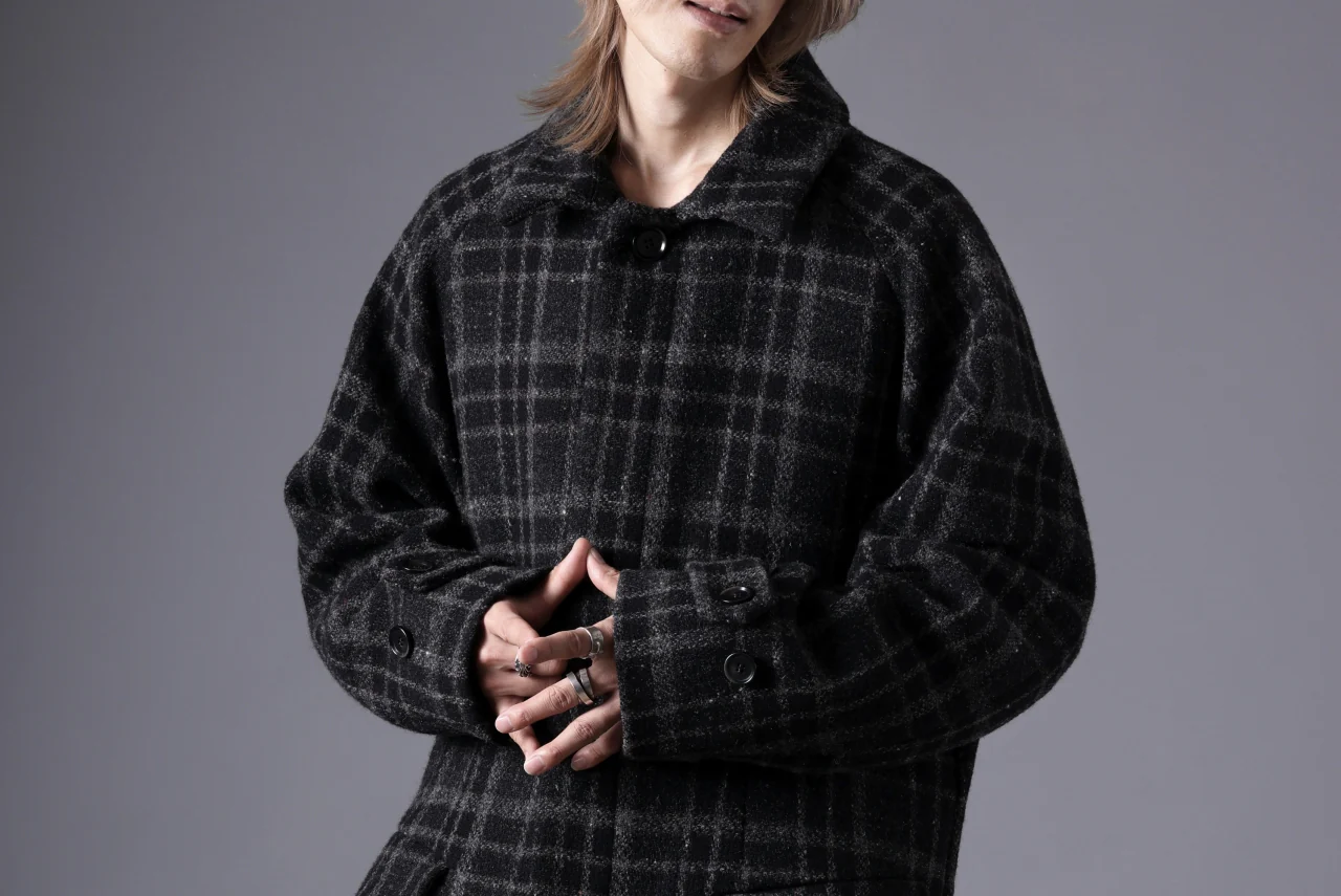 N/07 exclusive MAC COAT "外套" 格子縞 / SHETLAND WOOL TWEED (CHECK) - Image 62