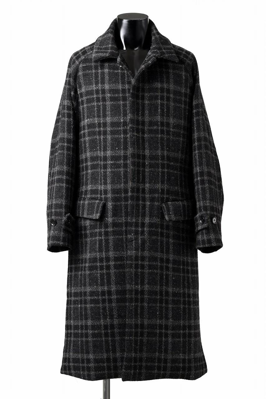 N/07 exclusive MAC COAT "外套" 格子縞 / SHETLAND WOOL TWEED (CHECK) - Image 8