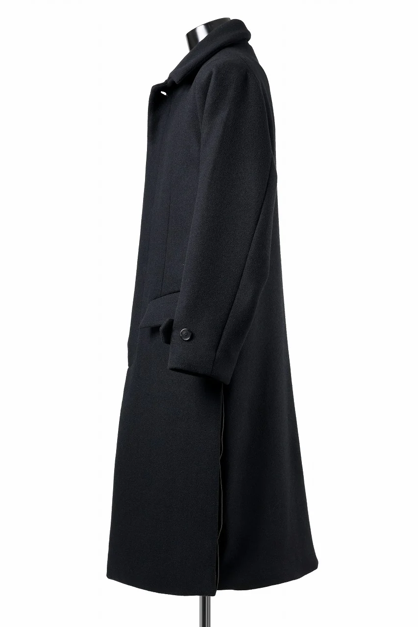 N/07 exclusive MAC COAT "外套" / VIRGIN WOOL MELTON (BLACK) - Image 10