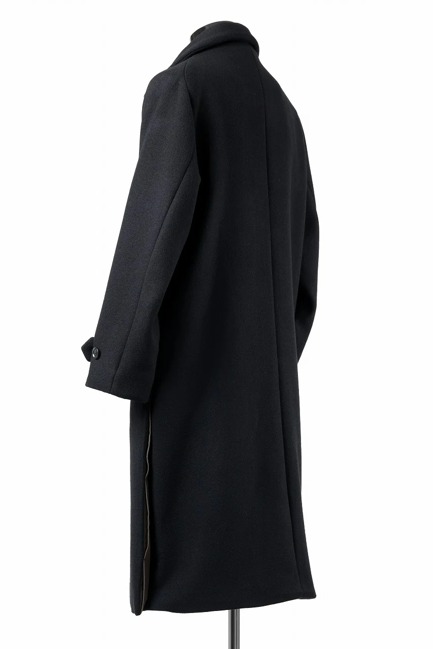 N/07 exclusive MAC COAT "外套" / VIRGIN WOOL MELTON (BLACK) - Image 11