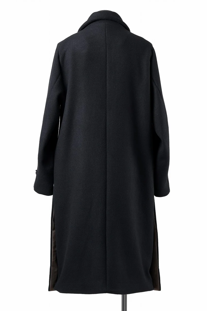 N/07 exclusive MAC COAT "外套" / VIRGIN WOOL MELTON (BLACK) - Image 12