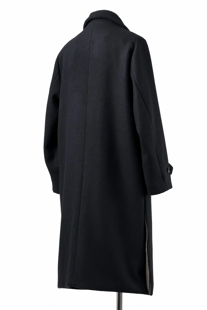N/07 exclusive MAC COAT "外套" / VIRGIN WOOL MELTON (BLACK) - Image 13