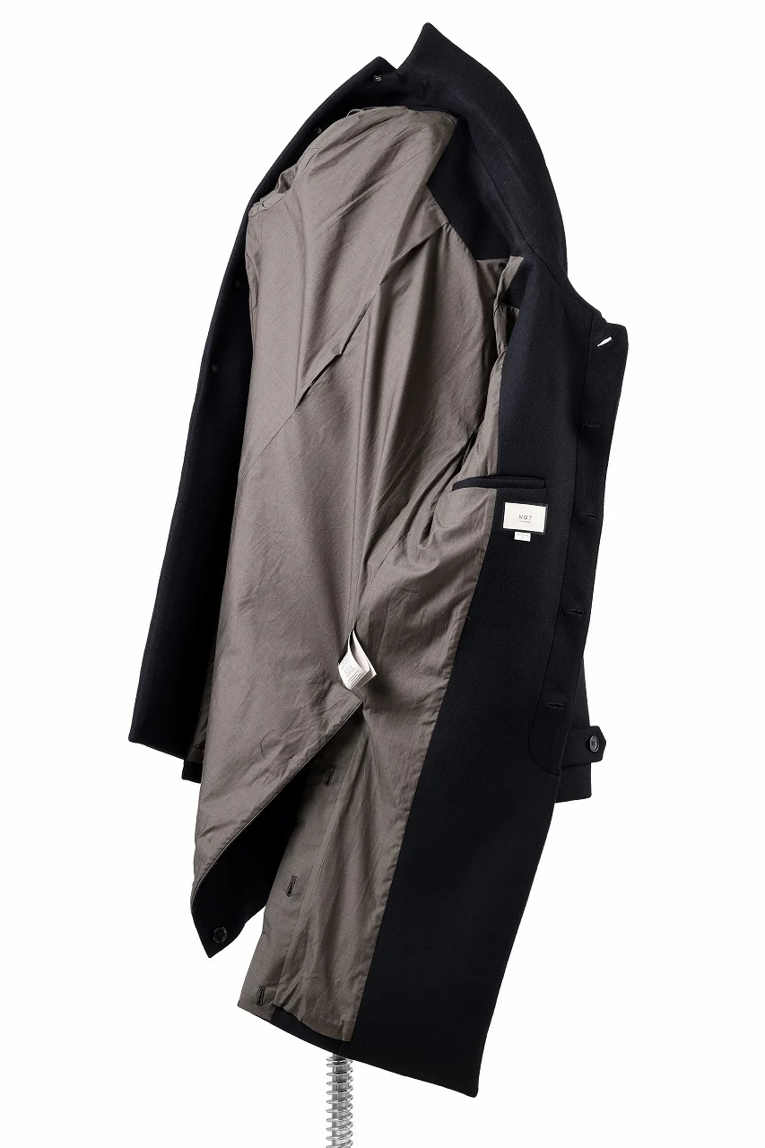 N/07 exclusive MAC COAT "外套" / VIRGIN WOOL MELTON (BLACK) - Image 14
