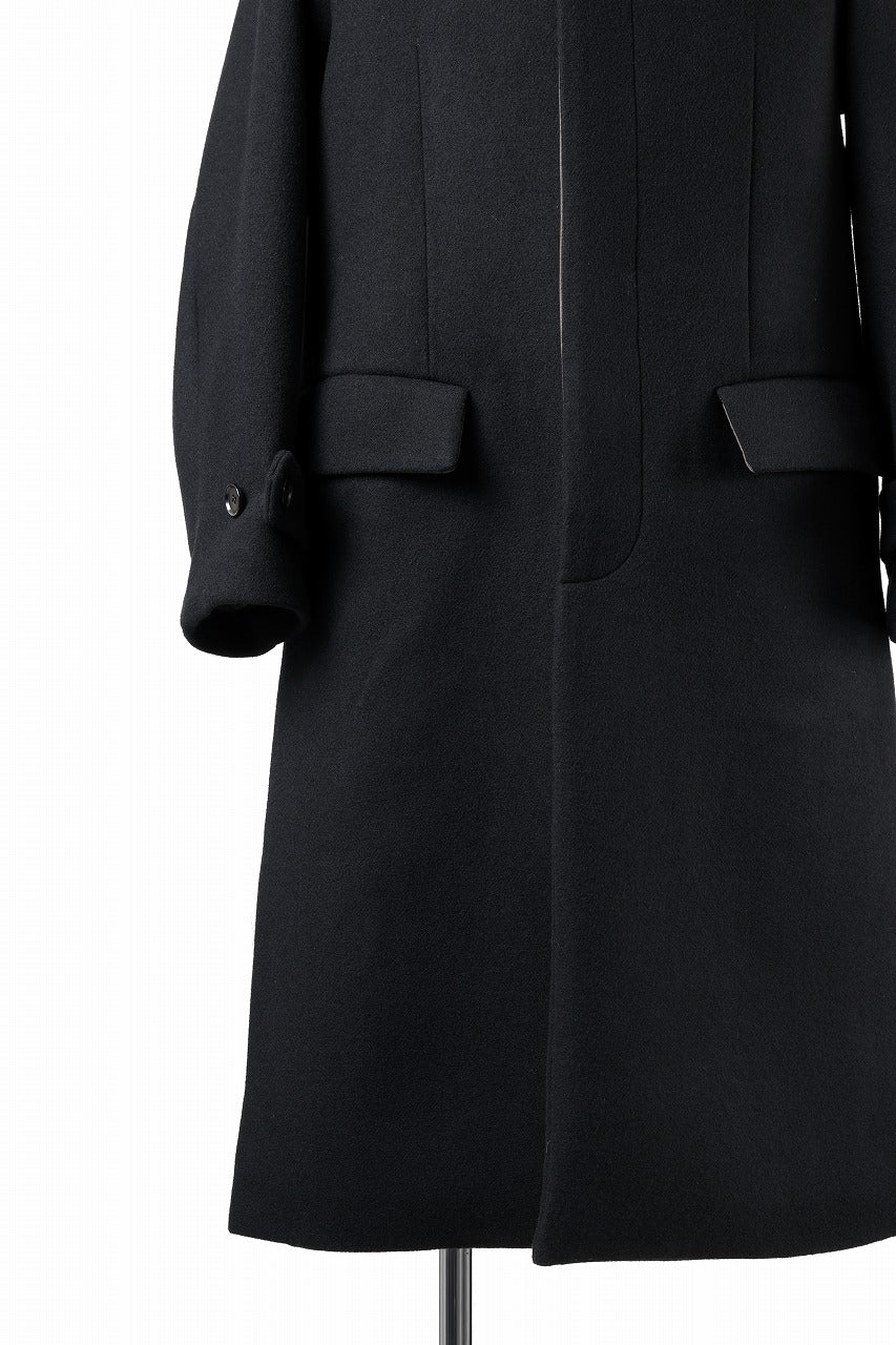 N/07 exclusive MAC COAT "外套" / VIRGIN WOOL MELTON (BLACK) - Image 16