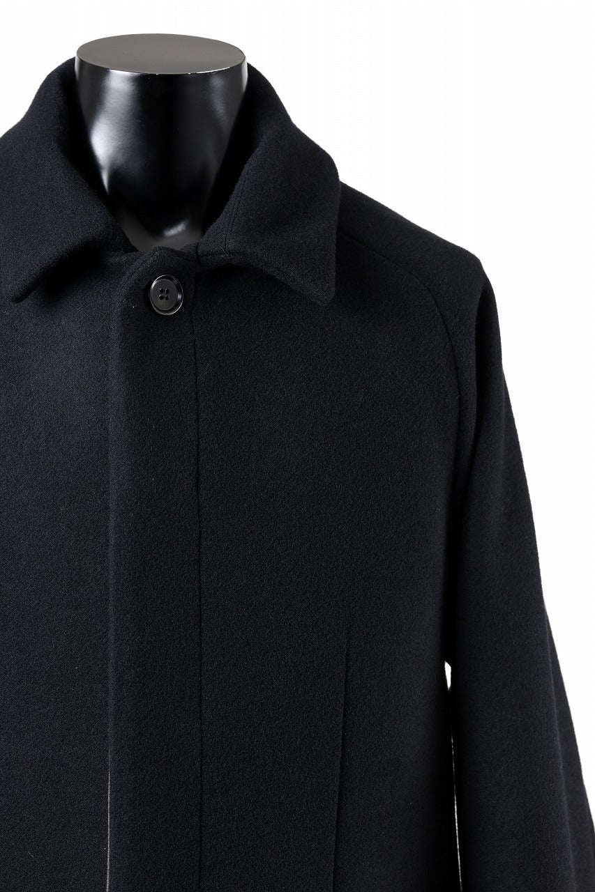 N/07 exclusive MAC COAT "外套" / VIRGIN WOOL MELTON (BLACK) - Image 18